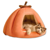 2 Pumpkin-Shaped Pet Bed