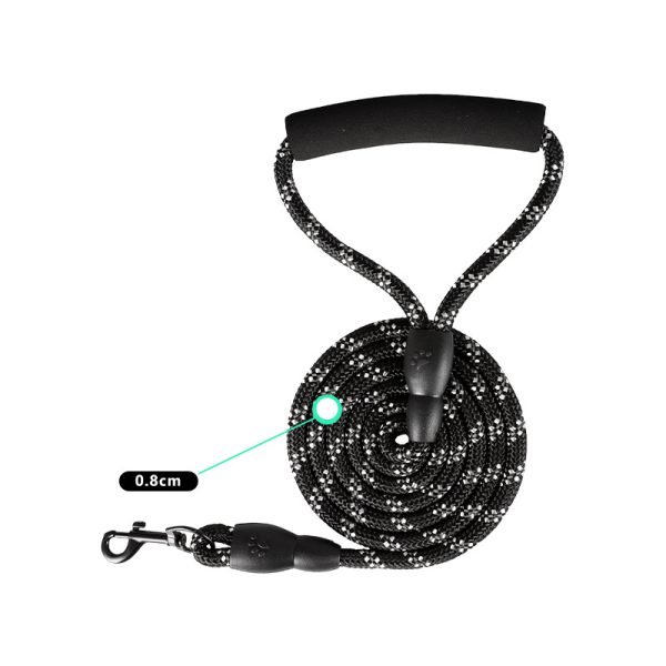4 Professional Reflective Dog Leash - High-Strength Nylon, Zinc Alloy Safety Clip, Comfort Grip Handle | OEM/ODM