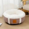 主图_06 Plaid Two-Tone Pet Bed - Removable Washable, Premium PP Cotton Filling, Non-Slip Dot Grip Bottom for Cats & Dogs | OEM/ODM