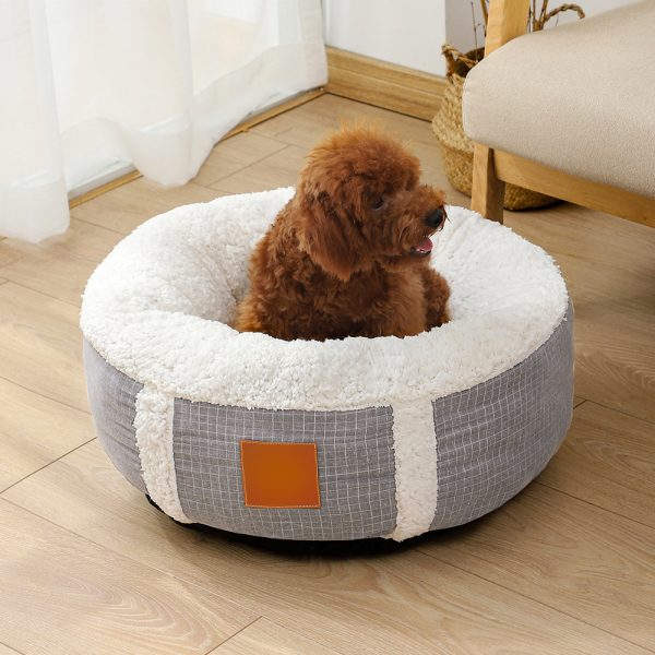 主图_08 Plaid Two-Tone Pet Bed