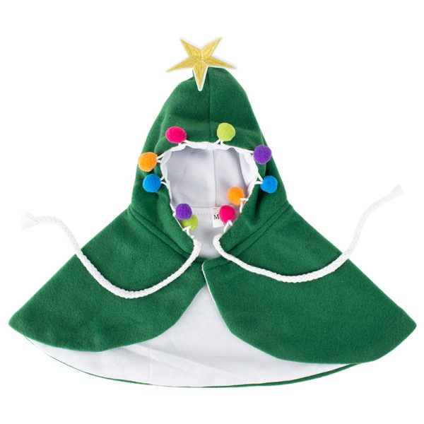 主图_08 Christmas Pet Magic Cape - Hypoallergenic Hooded Design, Adjustable Tie, Universal Cat & Dog Festive Wear | OEM/ODM