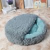主图_09 Coverable Plush Pet Bed Mat with Blanket - Ergonomic Snuggle Bed for Cats & Small Dogs