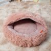 主图_10 Coverable Plush Pet Bed Mat with Blanket