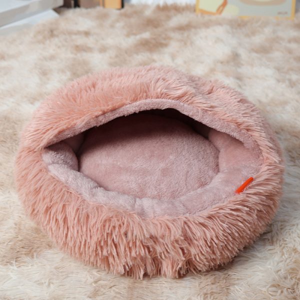 主图_10 Coverable Plush Pet Bed Mat with Blanket