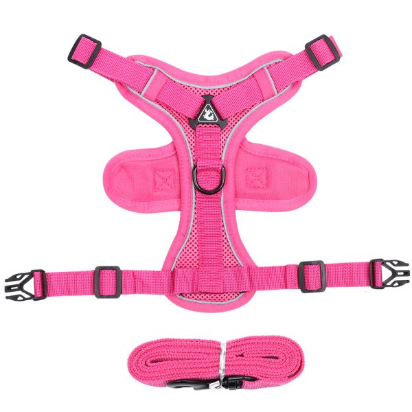 主图_11 Comfort Pet Harness Set - Escape-Proof 2-Piece Design, Night Reflective, Breathable Pet Vest & Leash | OEM/ODM