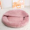 主图_13 Coverable Plush Pet Bed Mat with Blanket - Ergonomic Snuggle Bed for Cats & Small Dogs