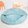 主图_14 Coverable Plush Pet Bed Mat with Blanket
