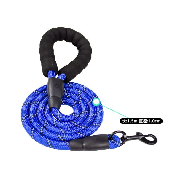 主图_23 Reflective Half-Handle Round Pet Dog Leash