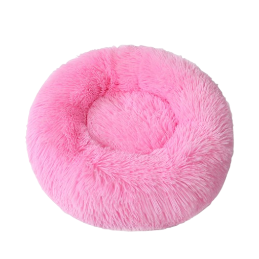 Round Long Plush Pet Bed