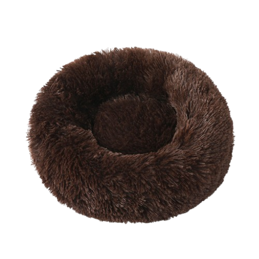 Round Long Plush Pet Bed