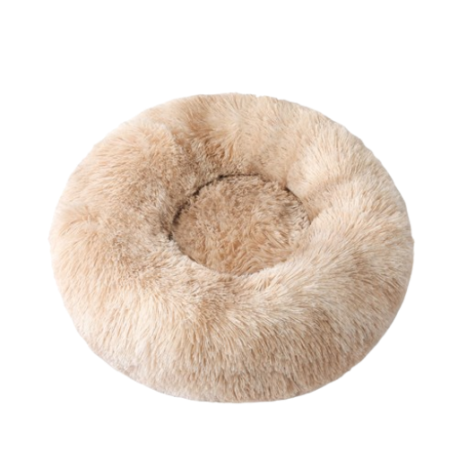 Round Long Plush Pet Bed