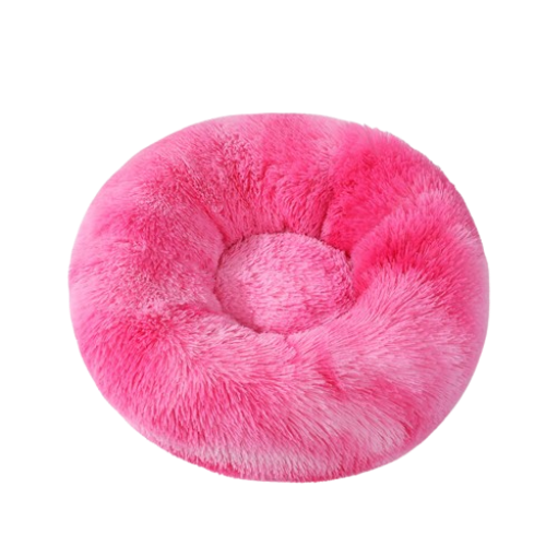 Round Long Plush Pet Bed