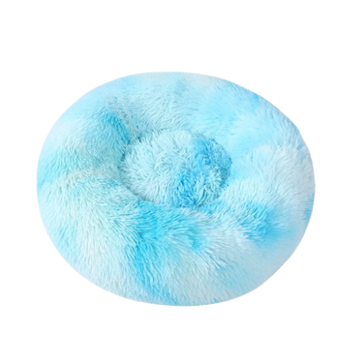 Round Long Plush Pet Bed
