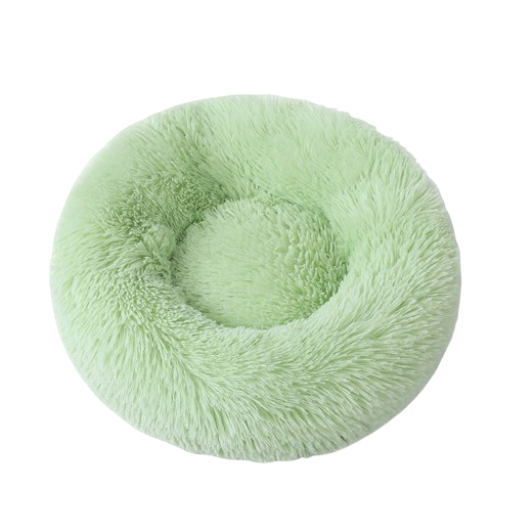 Round Long Plush Pet Bed