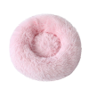 Round Long Plush Pet Bed