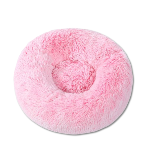 Round Long Plush Pet Bed