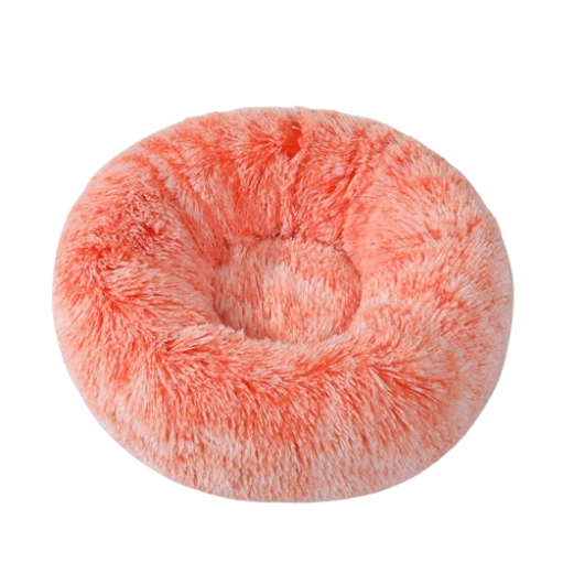 Round Long Plush Pet Bed