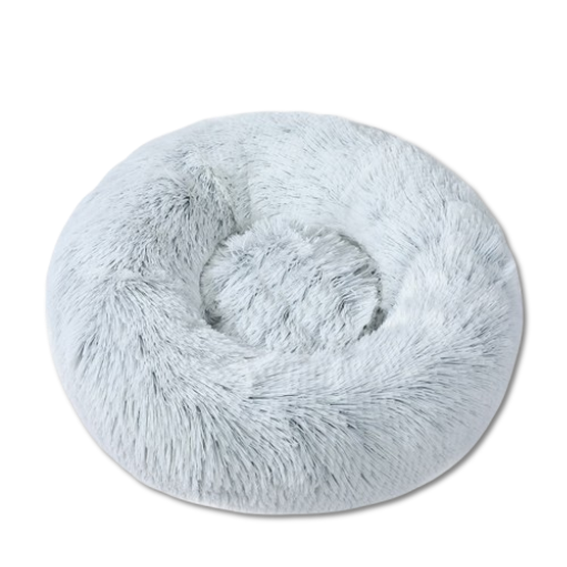 Round Long Plush Pet Bed