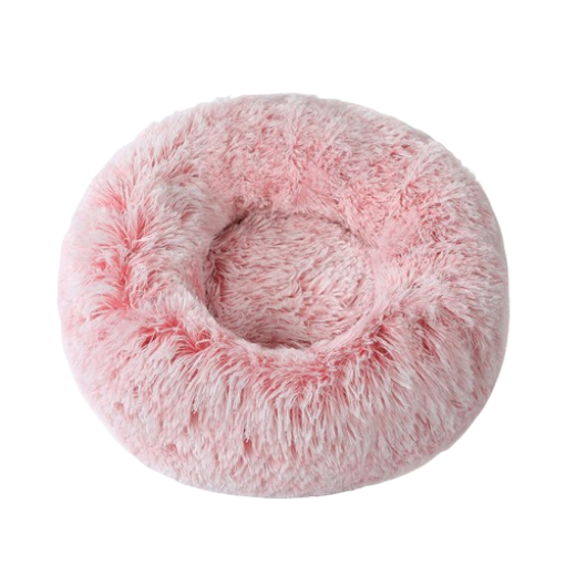 Round Long Plush Pet Bed