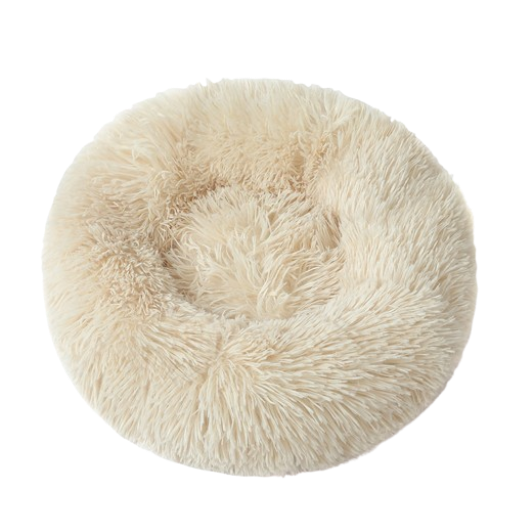 Round Long Plush Pet Bed