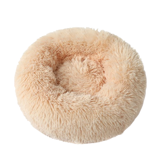 Round Long Plush Pet Bed