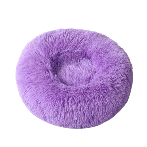 Round Long Plush Pet Bed