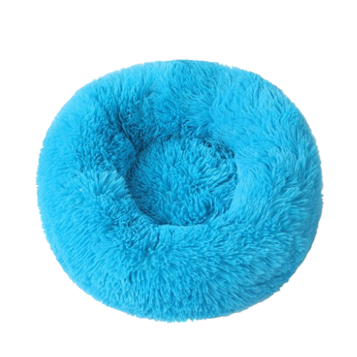 Round Long Plush Pet Bed