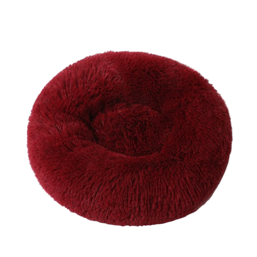 Round Long Plush Pet Bed