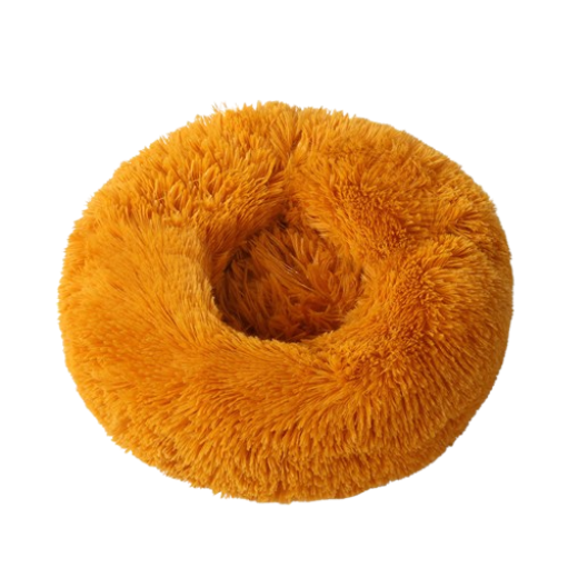 Round Long Plush Pet Bed