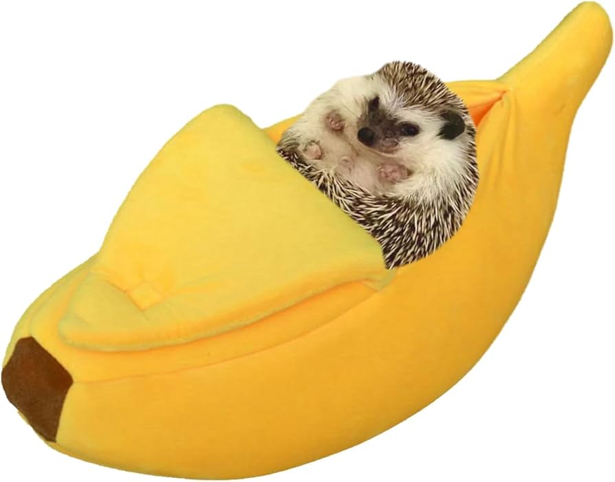 Amazon.com : SEZDEKI Small Animal Bed Warm Cozy Banana Cave ...