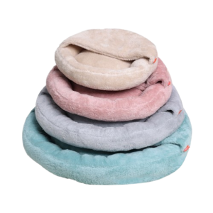 Coverable Plush Pet Bed Mat with Blanket
