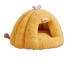 Cartoon Monster Pet Bed - Bubble Velvet Material, Detachable & Washable, Non-Slip Base for Cats & Dogs | OEM Customization