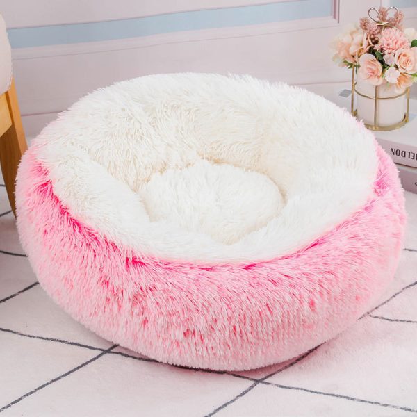 MODIGLIANI Pet Bed - Dual-color Plush Cat Bed, Waterproof Anti-slip Bottom, Safe PP Cotton Filling | OEM Customization