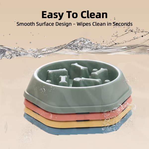 Anti-Spill Slow Feeder Pet Bowl - Anti-Choking, Easy to Clean, CertiPUR-USA Certified | OEM/ODM Customization