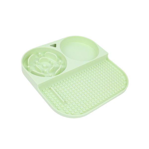 Super Grip Silicone Pet Slow Feeder Plate - No More Spills, Promote Healthy Eating