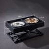 Adjustable Elevated Pet Feeder with Dual Bowls​