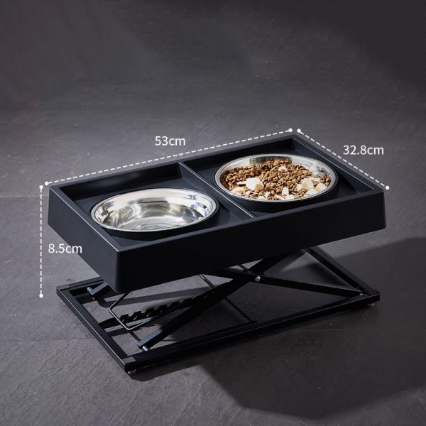 Adjustable Elevated Pet Feeder with Dual Bowls​