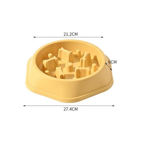 Anti-Spill Slow Feeder Bowl
