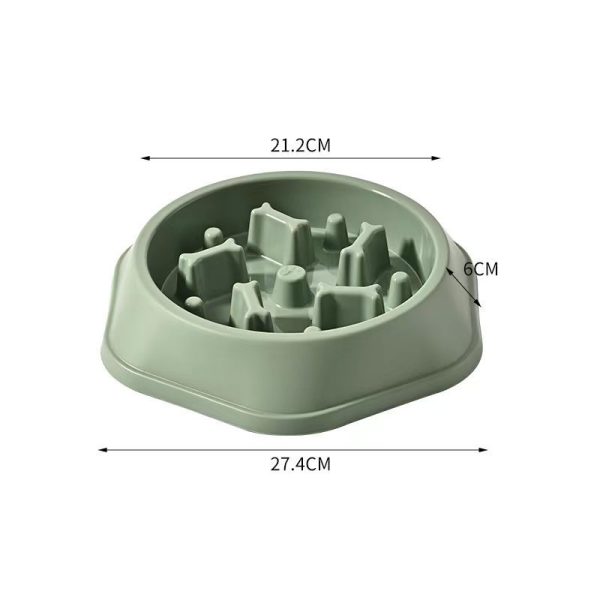 Anti-Spill Slow Feeder Bowl